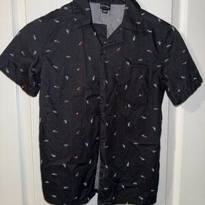 Art Class Black Shirt with Multicolor Accents